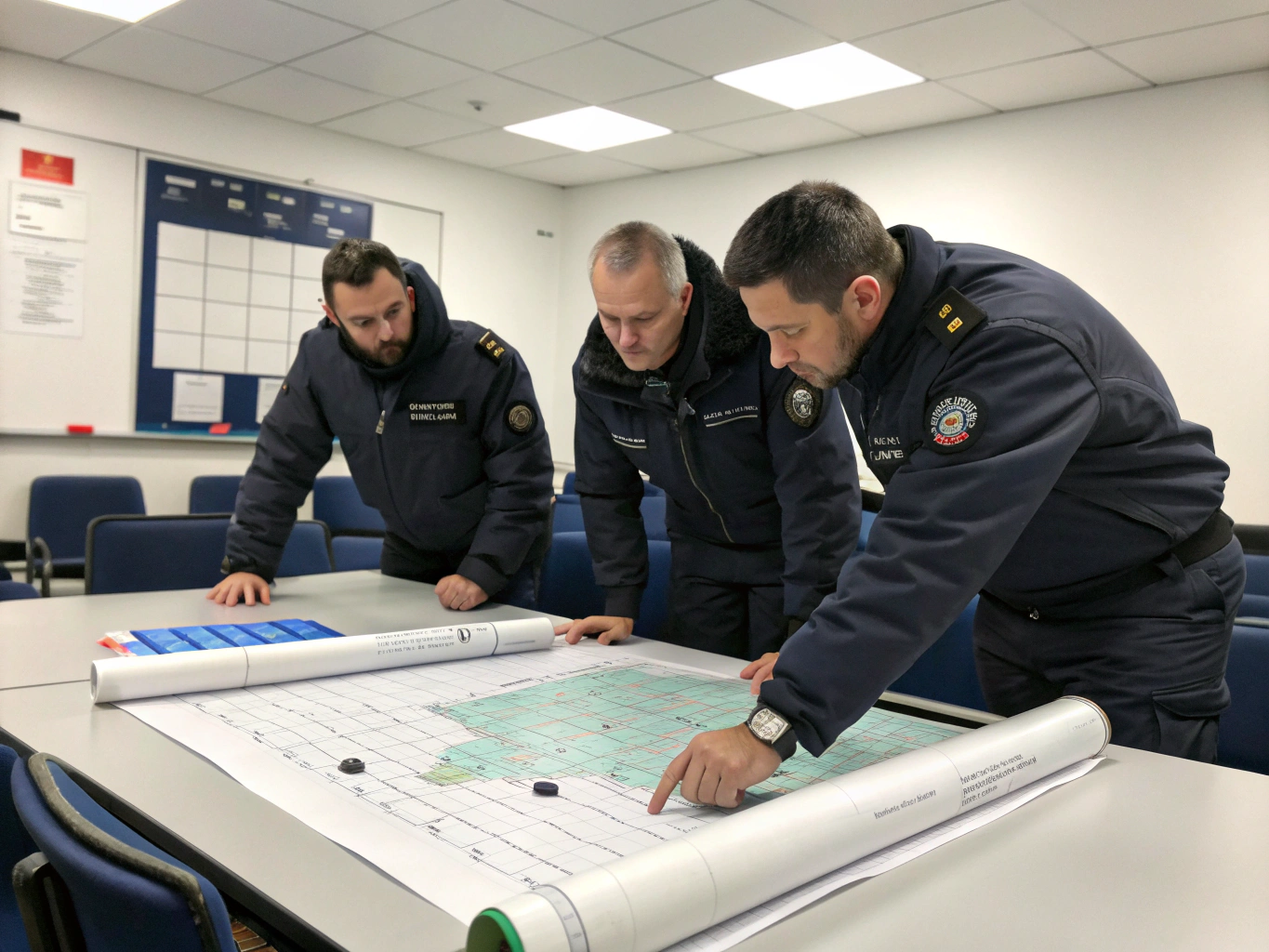 Veteran-led team planning operational strategy